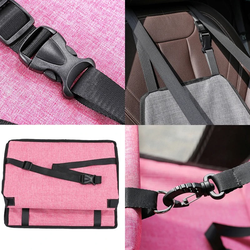 Dog Car Seat Cover Folding Hammock Pet Carriers Bag Basket Carrying for Cats Stable Foldable Travel Pet Dog Car Seat,dog car seat with seat belt