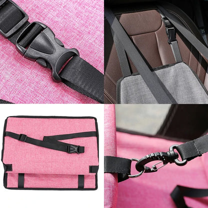 Dog Car Seat Cover Folding Hammock Pet Carriers Bag Basket Carrying for Cats Stable Foldable Travel Pet Dog Car Seat,dog car seat with seat belt