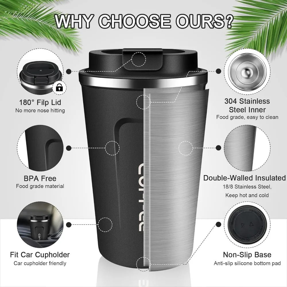 Smart Touch Temperature Display Stainless Steel Tumbler