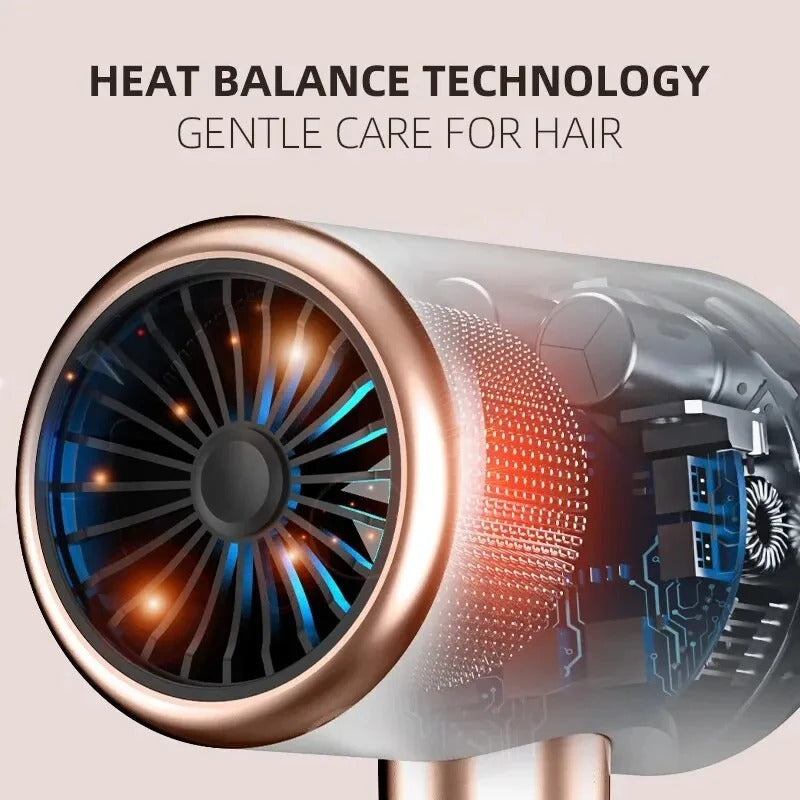 F37 Hair Dryer High-Speed Electric Turbine Airflow Low Noise Constant Temperature And Quick Drying Suitable For Home Salons