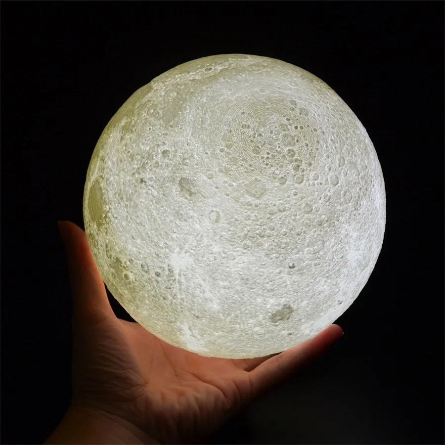 3D Star Moon Touch Lamp - USB Rechargeable Night Light