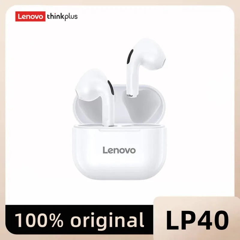 Lenovo LP40 TWS Bluetooth Earphones 5.0 - HIFI Sound, Touch Control, Long Battery Life